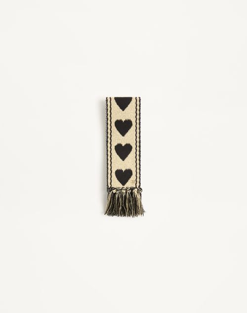 Valentino Garavani - Antibes Cotton Scarf With Fringe - Butter/black - Man - Soft Accessories